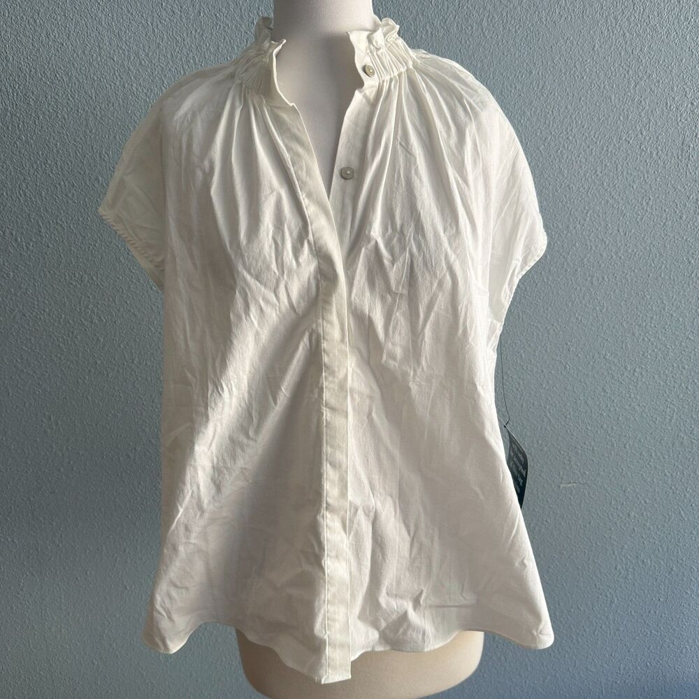 Polamnder Place White Rae Blouse Size Medium - Picture 4 of 12